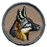 Beautifully embroidered 2 inch Wolf patch WB animal critter mascot collectible gift